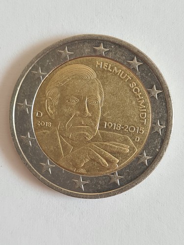 Euro münze helmut schmidt - 2,