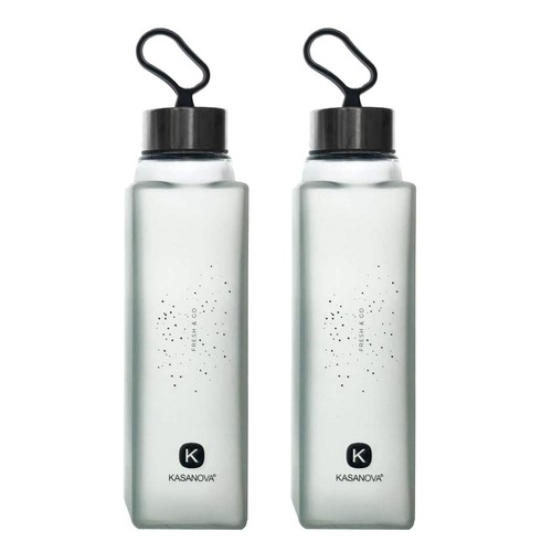 Trinkflasche glas 420ml mit - 420ml,