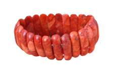 Schaumkoralle  Gummi Armband ,3 cm ( B-23  )