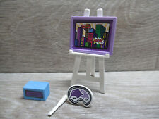 Playmobil Zubehör | Staffelei Bild Farbpalette & Pinsel für Maler