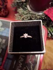 ☆HÜBSCHER, ZIERLICHER ECHT SILBER-RING☆FUNKELNDE SWAROVSKI-KRISTALLE☆GR.16,2☆NEU