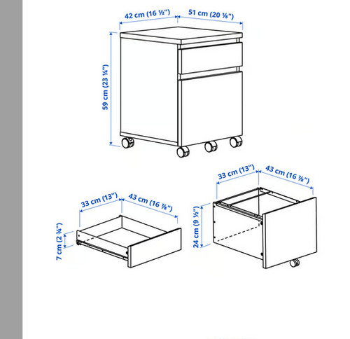 Ikea malm schubladenelement - ikea,