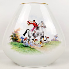 Heinrich Porzellan Vase Chiemsee – Handgemalte Jagdszene, Sammlerstück 26,5cm