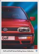 1995 VW Golf (3) III Rolling Stones  Limousine & Variant Prospekt / Brochure