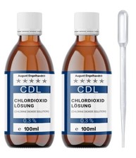 2x100 CDL 0,3% CDS Fertiglösung aktiviert mit Pipette - Braunglasflasche