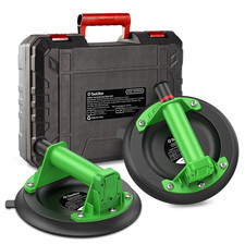 2x Saugheber 200kg Vakuum Glassauger 8'' Saugnäpfe Vakuumheber Glasheber Fliesen