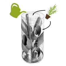 Gabione Kräuterturm