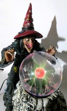 plasmalampe mit Hexe, Totenschädel, tolle Deko für Halloween, Party, wie neu !