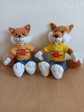 2er Set Schwäbisch Hall Fuchs & Füchsin von Heunec Bausparfuchs Kuscheltier 28cm