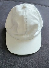 Bullani Leder Cap GR. 56 weiß Sonnenhut Mütze Cabrio Golf