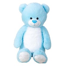XXL Teddybär Bär 1m groß Hellblau heller Bauch Kuscheltier Teddy Kuschelbär