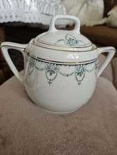 Zuckerdose mit Deckel gold mit