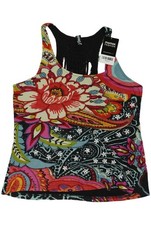 Desigual Top Damen Trägertop Tanktop Unterhemd Gr. S Mehrfarbig #1bol4vm