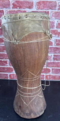 Vintage afrikanische djembe - vintage,