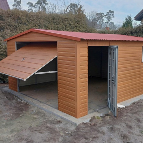 Blechgarage 4x5m carport - blechgarage,