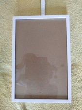 Bilderrahmen weiß Kunststoff groß 32,5 x 21,5 cm