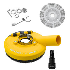 Absaughaube für Winkelschleifer + 125 mm Diamantschleiftopf PROFI 3.Generation