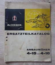 IHC Anbaumähwerk 4-15 und 4-16 (323 423 523 624) Ersatzteilliste