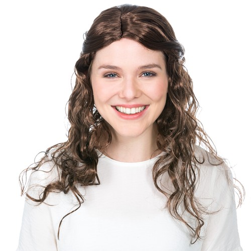 Perücke braun locken - locken, göttin