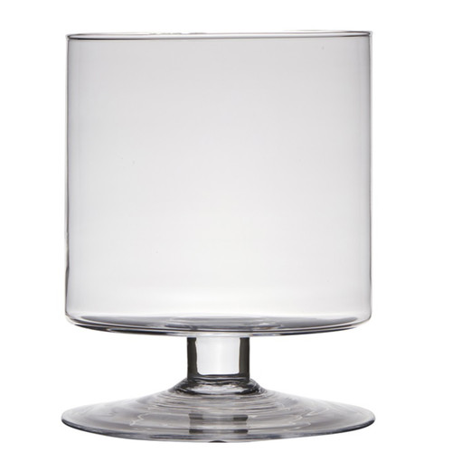 Glasschale auf fuß cylinder - auf,