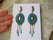 XXL Vintage Türkis Ohrstecker