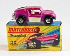 Matchbox Superfast Nr. 30B Beach Buggy lilametallic, WEISSE Einrichtung "I" Box