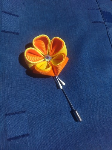 Kanzashi blume lätzchen - blume,