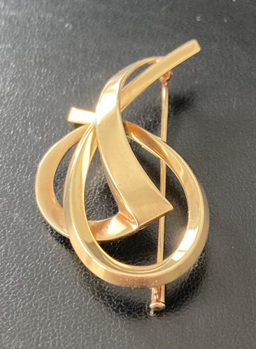 Brosche 585er gold art - brosche,,