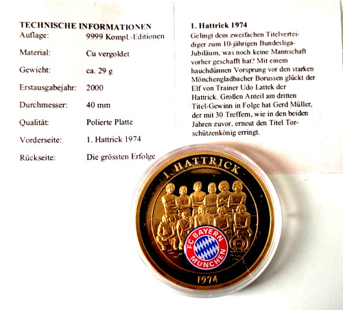 Münze medaille fc bayern - /,