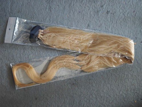 Haarteil flechtzopf goldblond - haarteil,