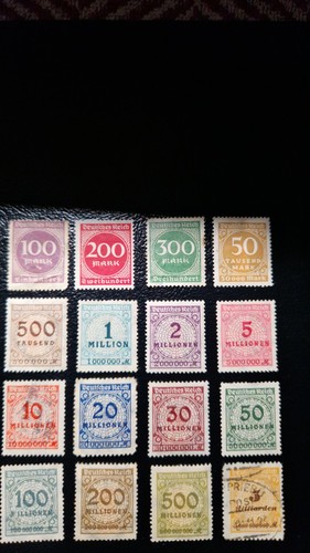 Briefmarken 16x deutsches - briefmarken,