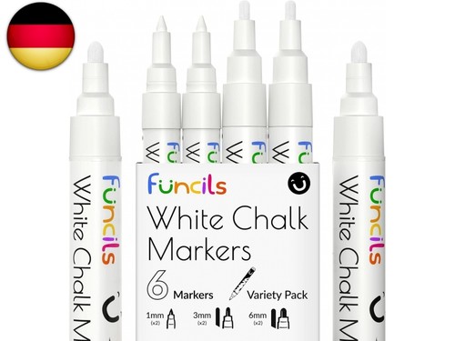 Kreidestifte weiß 6 - -,