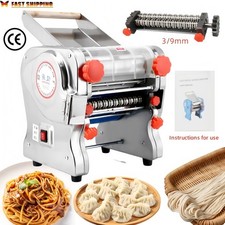 Elektrische Nudelmaschine Edelstahl-Teigausrollmaschine 3mm/9mm mit Giveaway DE