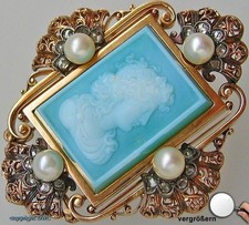 Brosche Pin 18 Kt 750 Gold