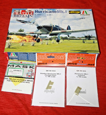 1:48 Modellbausatz Italeri 2802 HURRICANE Mk.I BATTLE OF BRITAIN + Zubehör OVP