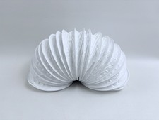 PVC Abluftschlauch für Trockner, Klimagerät, Abzugshaube Ø 125mm 80cm in weiß