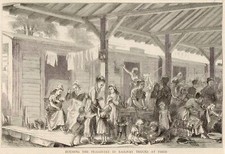 Housing the peasantry in Railway Trucks at Paris