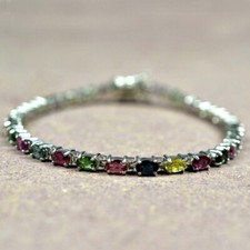 Multi Turmalin Oval Edelstein