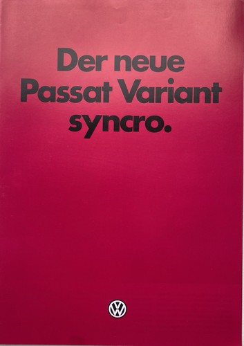Passat variant syncro prospekt - passat,
