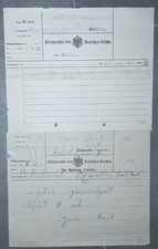 Alte Dokumente: Telegraphie Des Deutschen Reiches :Telegramm 1907 und 1915