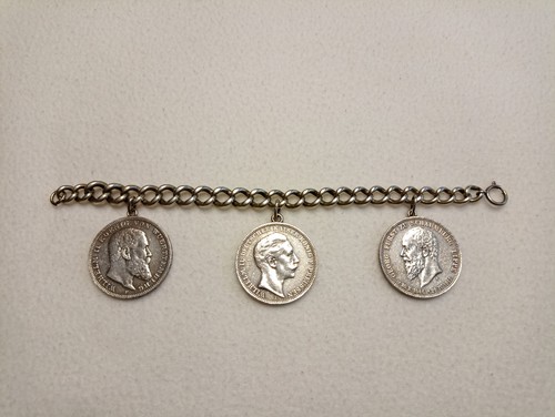 Silbermünzen armband georg - armband,