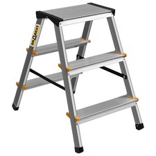 Trittleiter Alu 3 Stufen klappbar Stehleiter Klappleiter Aluleiter Leiter