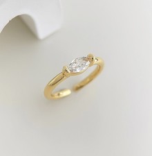 Vergoldeter marquise - kt,