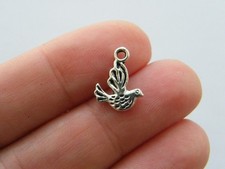 24 Taube Charms Antik