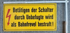 Eisenbahn-Warnschild/Verbotssc