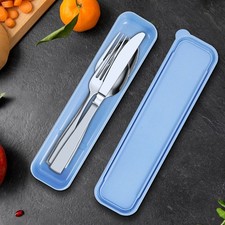 Besteckset Edelstahl mit Etui Besteck Set Reisebesteck To Go campingbesteck