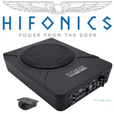 Hifonics VRX800A 20cm 250 Watt Untersitz-Aktiv-Subwoofer flach Auto Verstärker