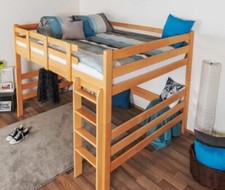 Kinder Hochbett massiv Holz.  Abbildung ähnlich. Guter Zustand bereits abgebaut
