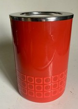 Rarität Vintage Flaschenkühler Weinkühler  Emaille Silit rot 70er Jahre Kühler