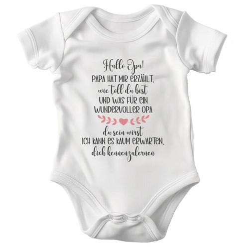 Unisex babybody hallo - unisex,